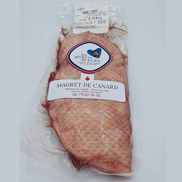 Magret de canard frais sous vide env 410/420 gr - Notre E-boutique - Fiche