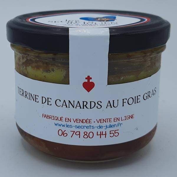 Terrine de canard au foie gras
