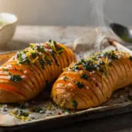 Butternut rôtie au chimichurri : la recette façon hasselback de Laurent Mariotte