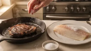 Le moment exact pour saler la viande et le poisson diffère selon Arguiñano