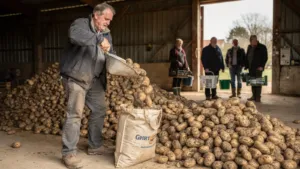 À Penin, le choix d’un agriculteur de donner ses pommes de terre invendues