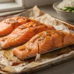 Saumon au four : une laque au miso, mirin et sauce soja pour remplacer la crème