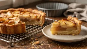 Tarte aux pommes : une couche sur la pâte crue absorbe le jus des fruits et évite un fond mou